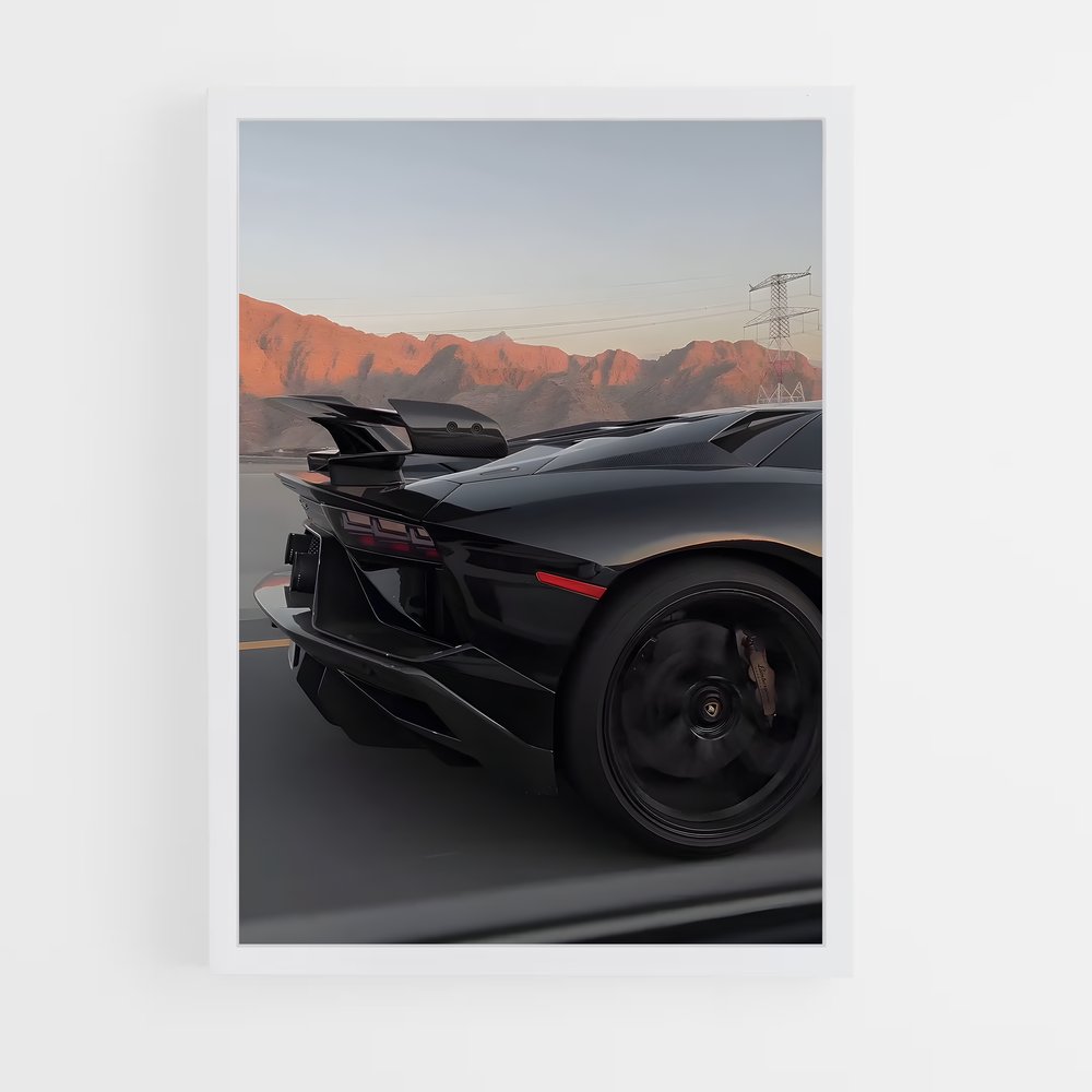 Poster Aventador svj rugit – affiche Lamborghini (vue 3)